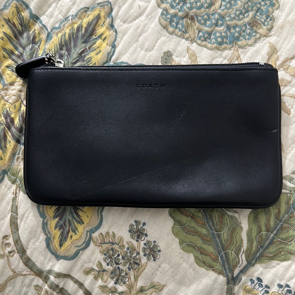 Coach leather pouch